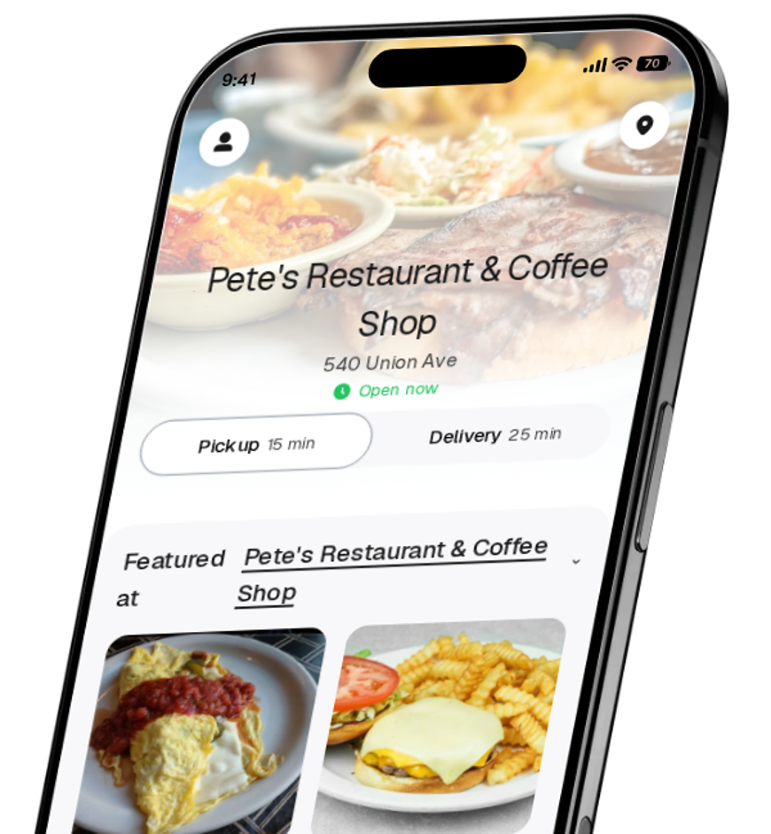Pete's Restaurant & Coffee Shop app preview