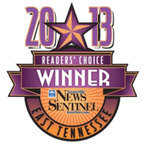 Pete's Restaurant & Coffee Shop 2013 Readers' Choice Winner award from Knoxville News Sentinel.